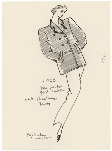 yves saint laurent sketches|yves st laurent drawings.